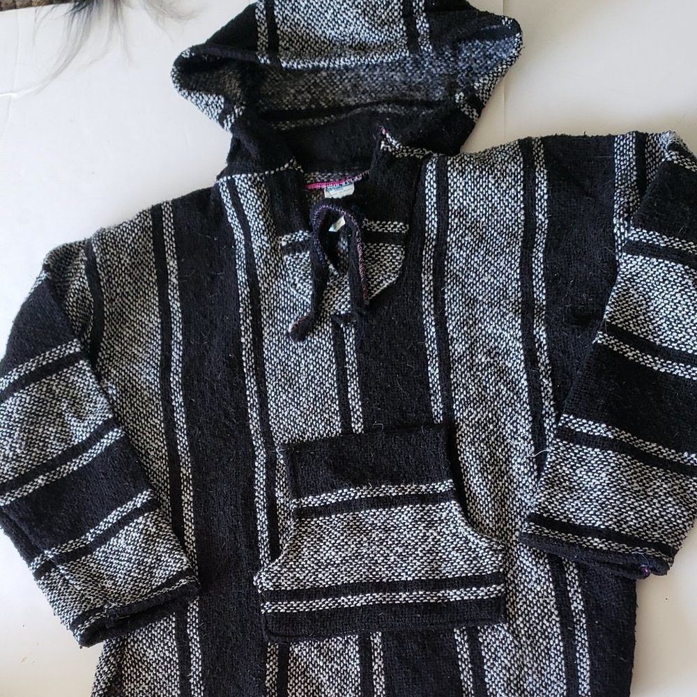 LA MALINCHE Baja Boho Hippie Pullover Hoodie Unisex Size Small